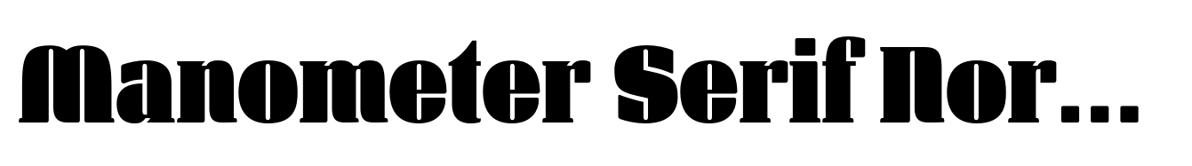 Manometer Serif Normal
